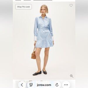 J. Crew Blue and White Striped Mini Dress